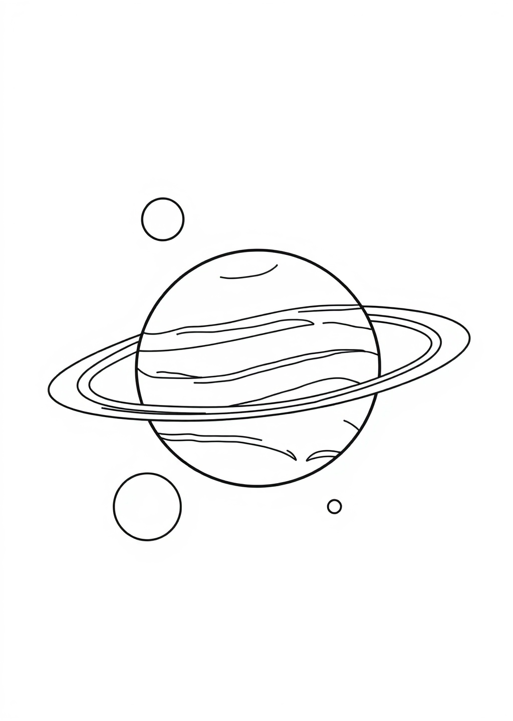 Ausmalbild: Planeten