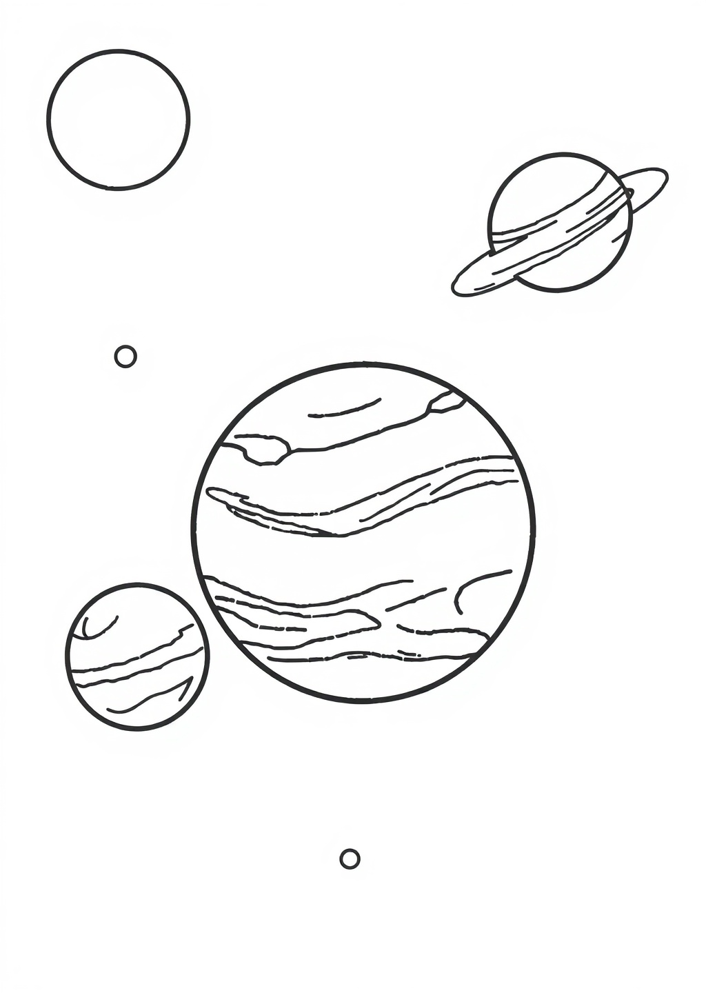 Ausmalbild: Planeten