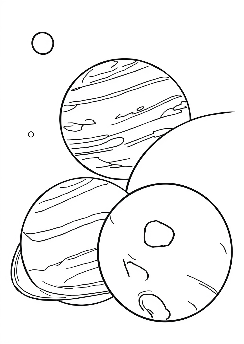 Ausmalbild: Planeten