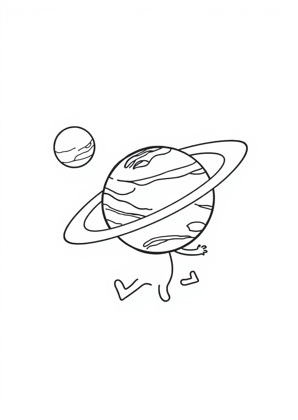 Ausmalbild: Planeten