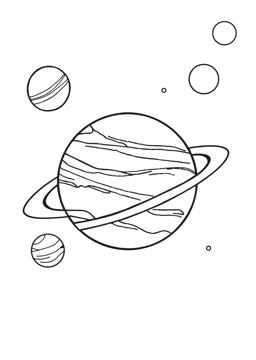 Ausmalbild: Planeten