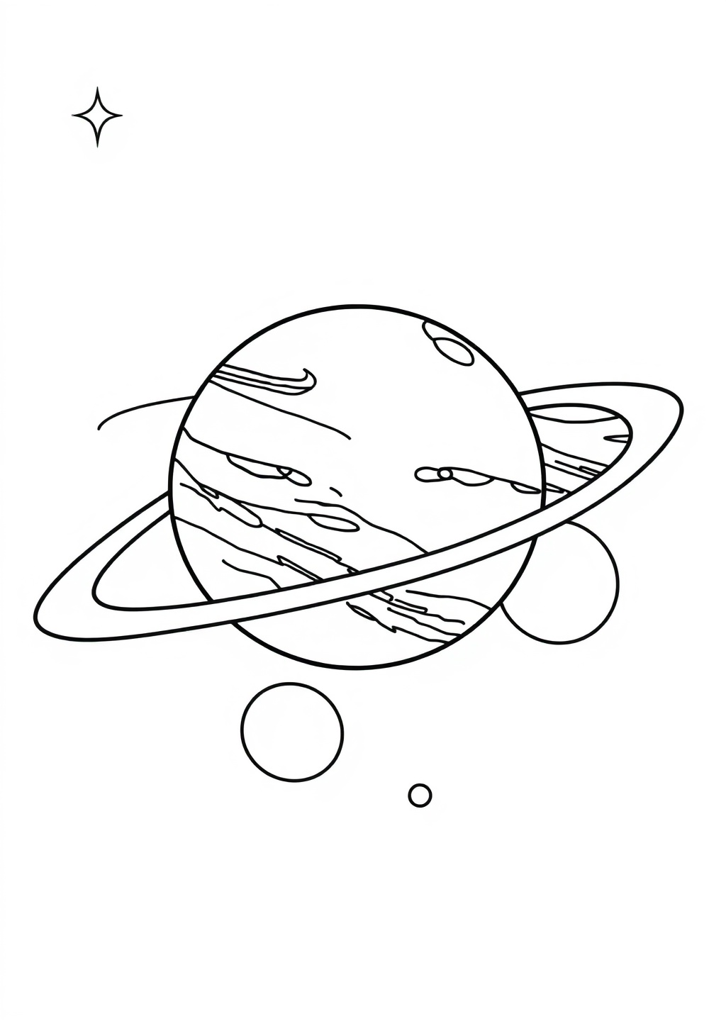 Ausmalbild: Planeten