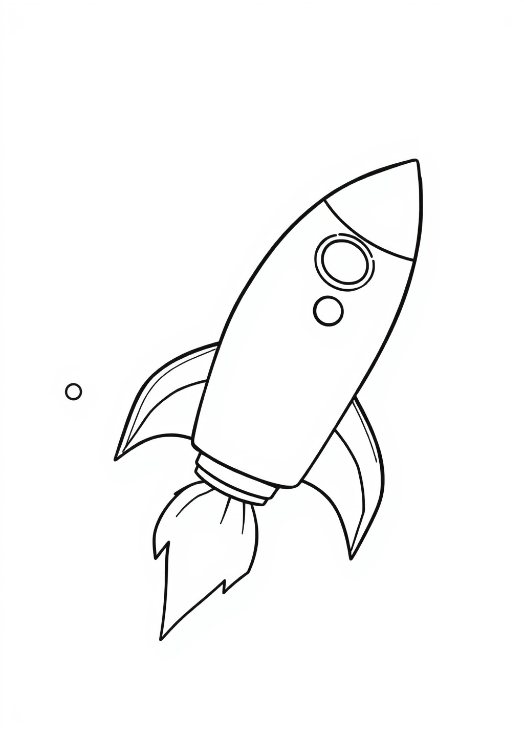 Ausmalbild: Rakete