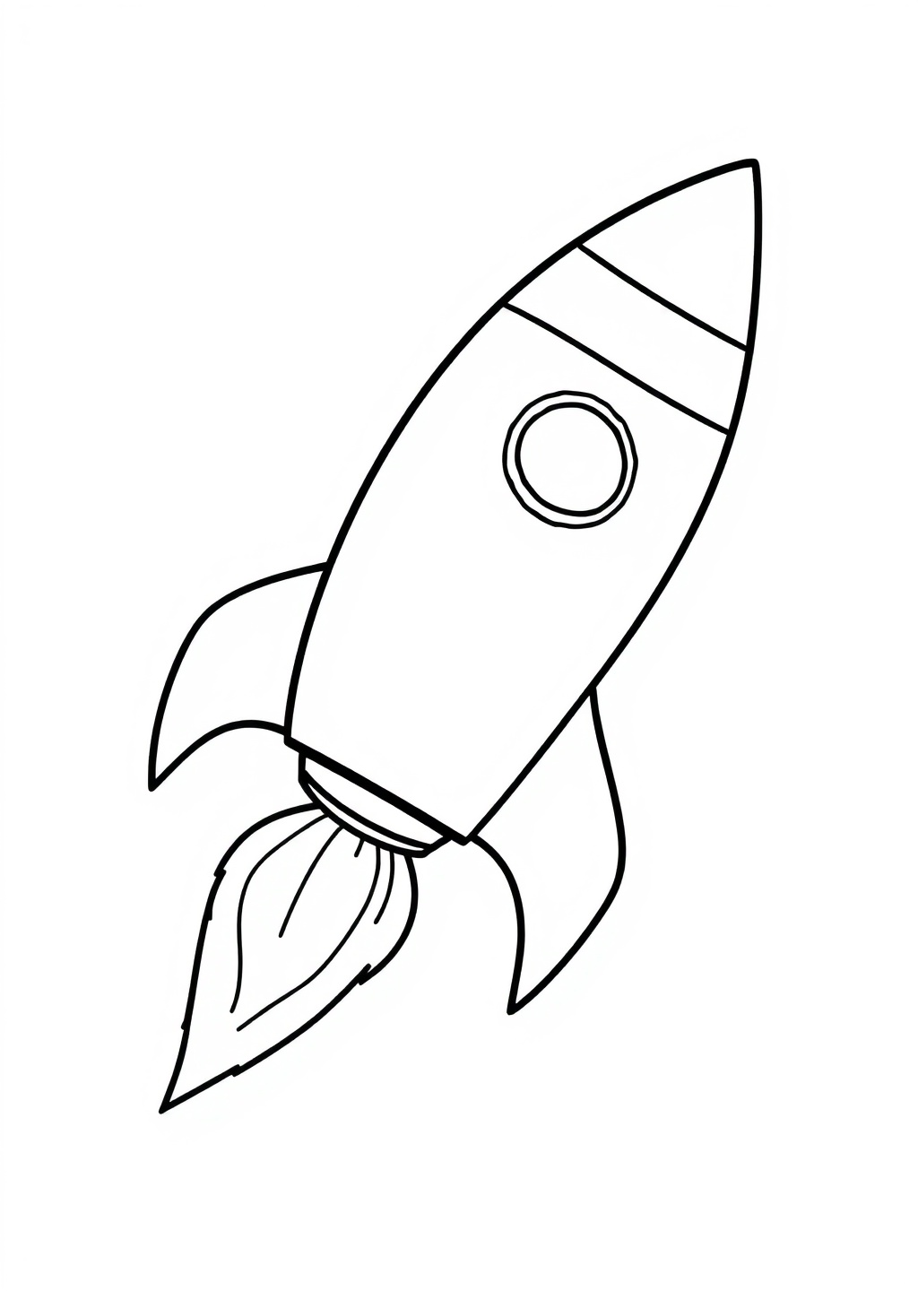 Ausmalbild: Rakete