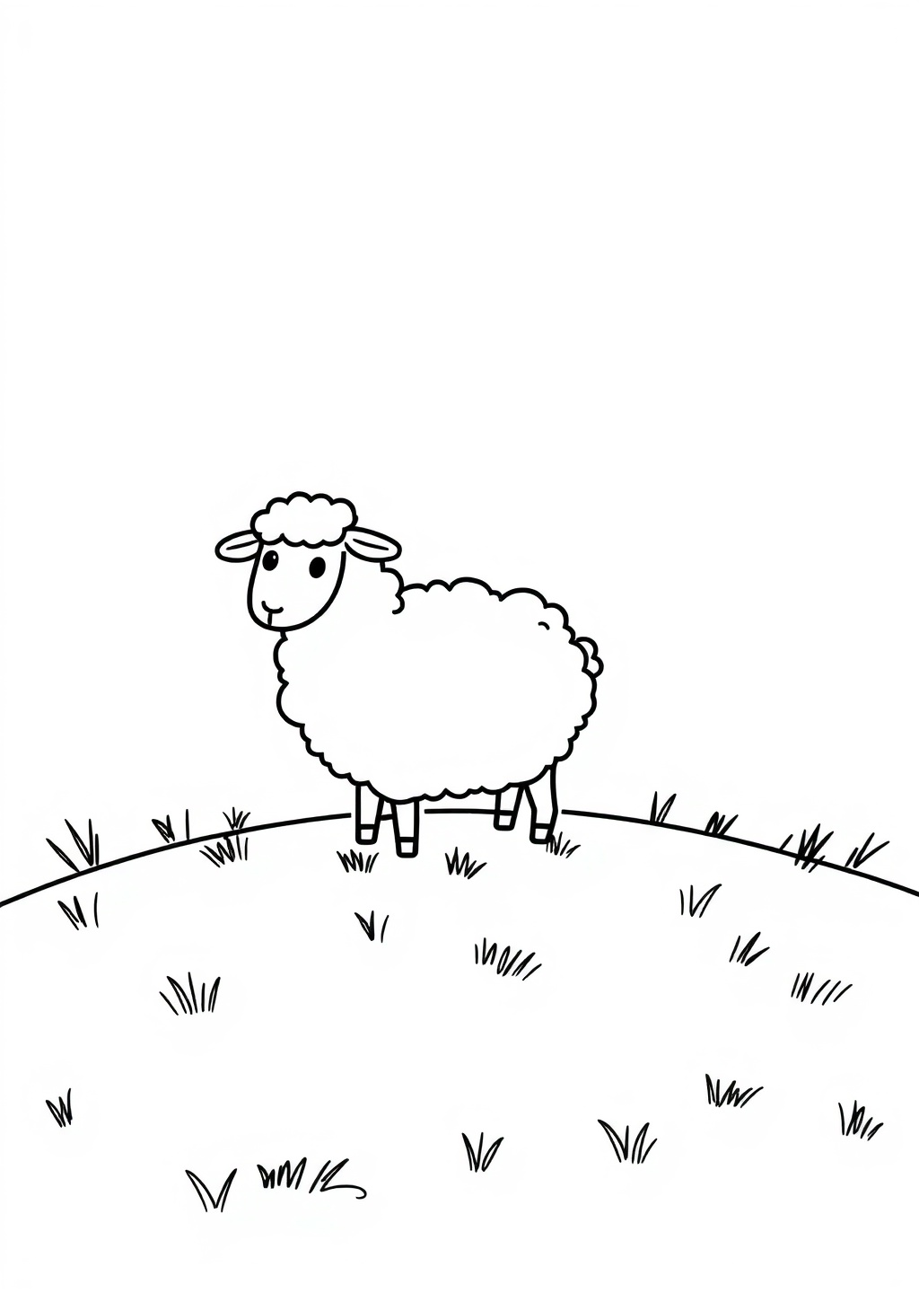 Ausmalbild: Schaf