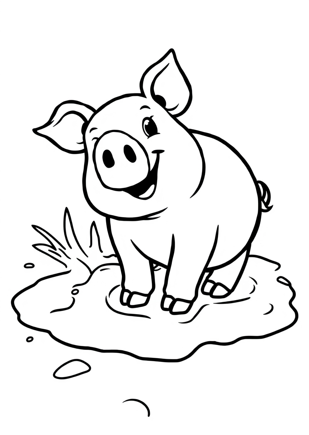 Ausmalbild: Schwein