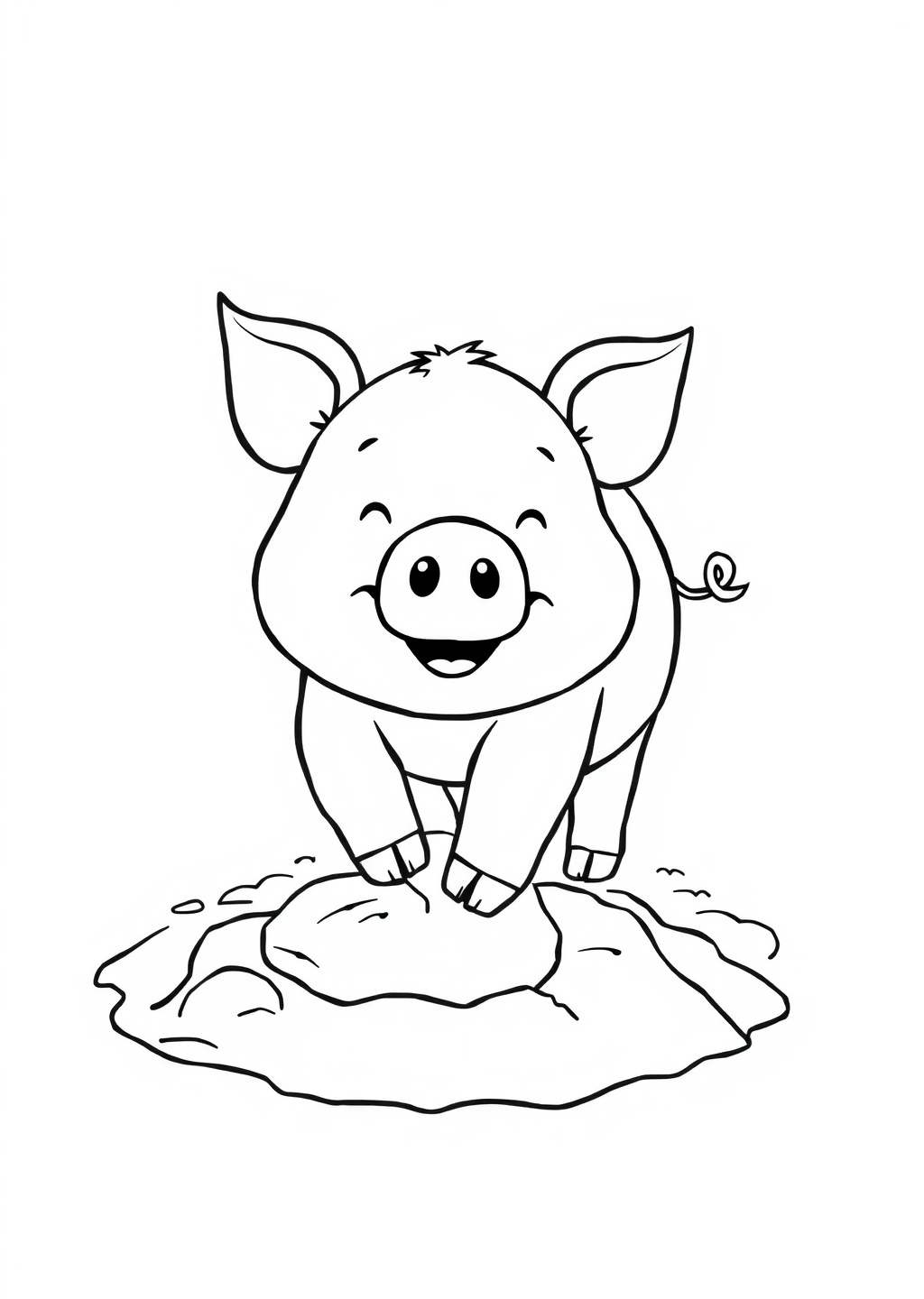 Ausmalbild: Schwein