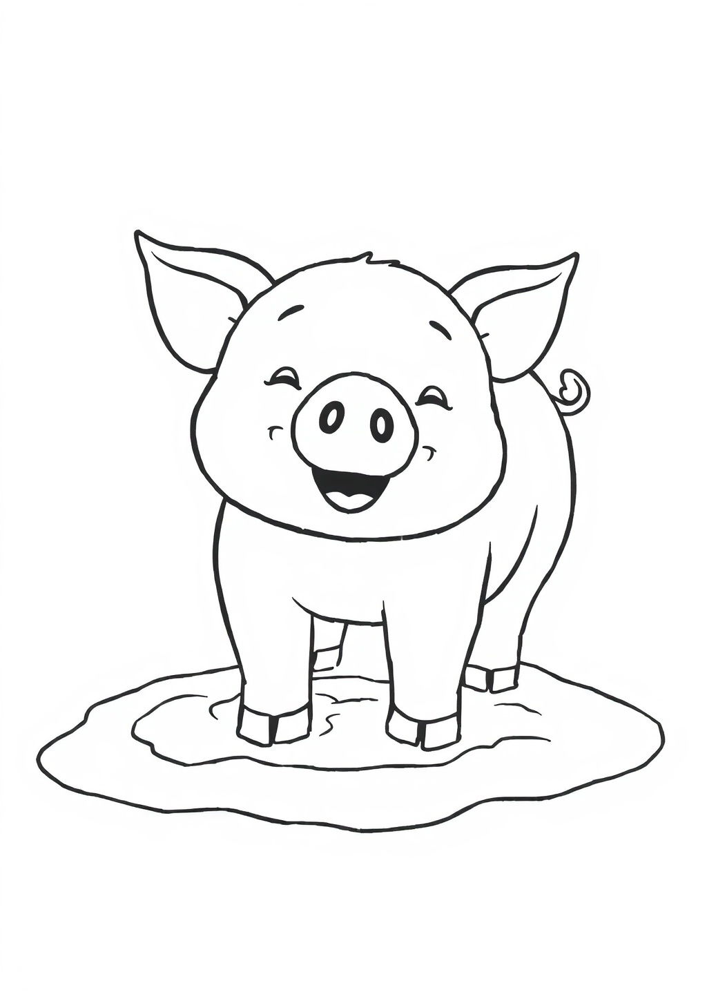 Ausmalbild: Schwein