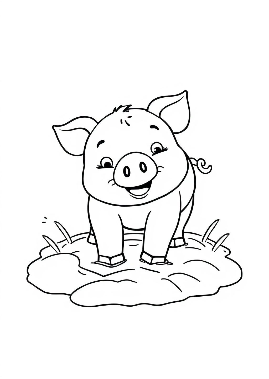 Ausmalbild: Schwein