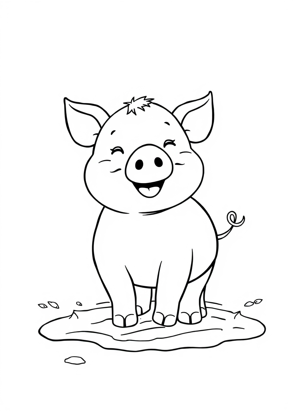 Ausmalbild: Schwein