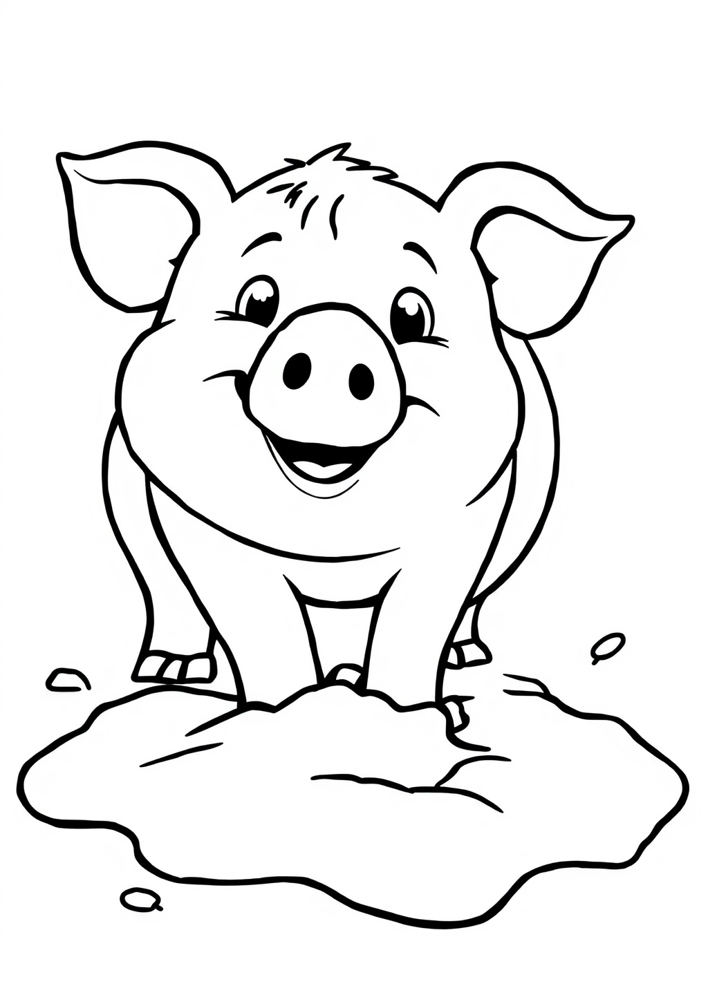 Ausmalbild: Schwein