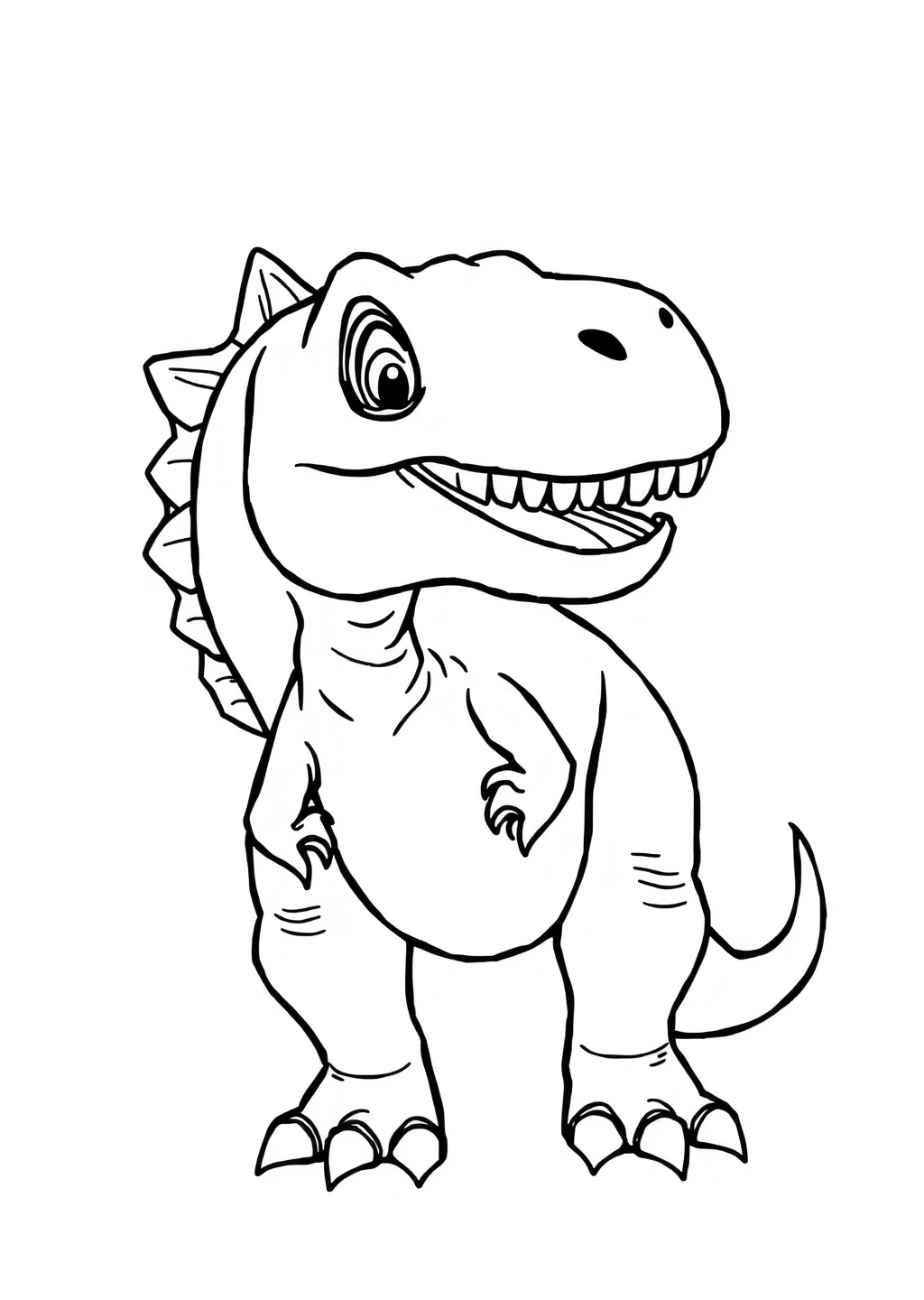 Ausmalbild: T-Rex