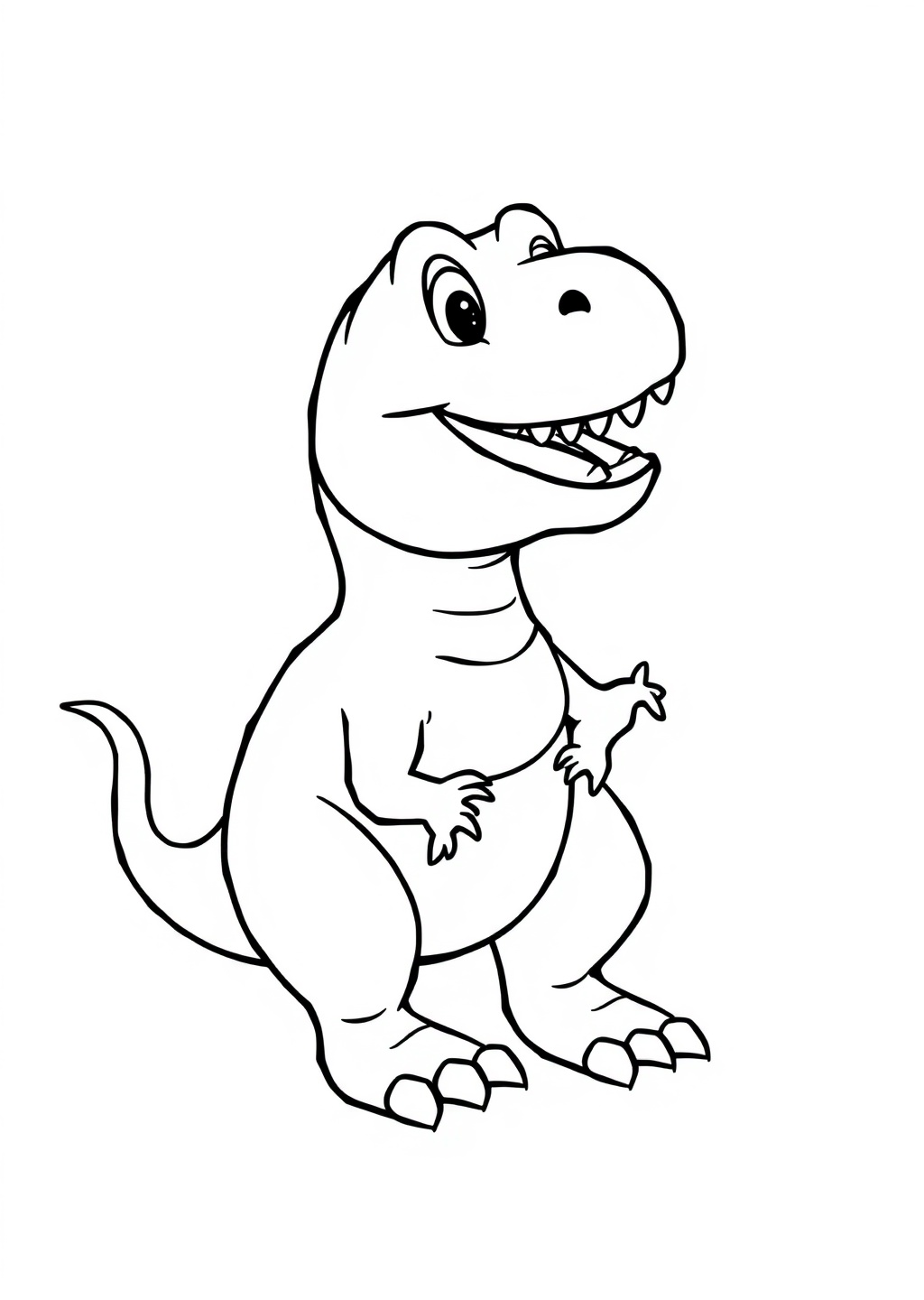 Ausmalbild: T-Rex