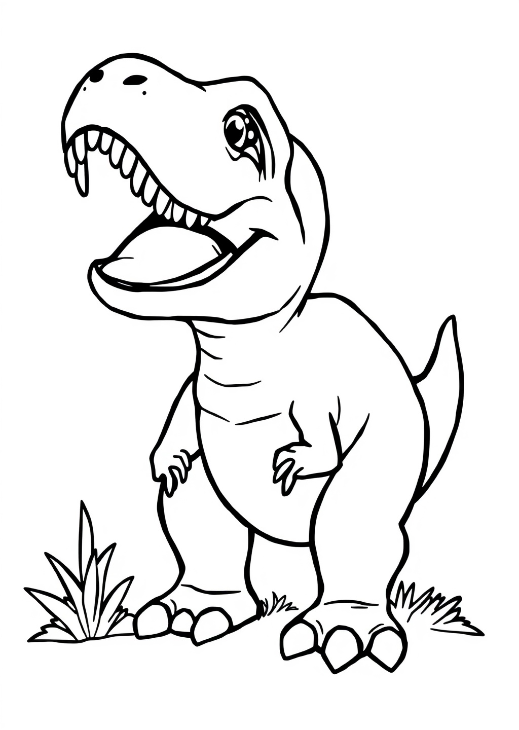 Ausmalbild: T-Rex