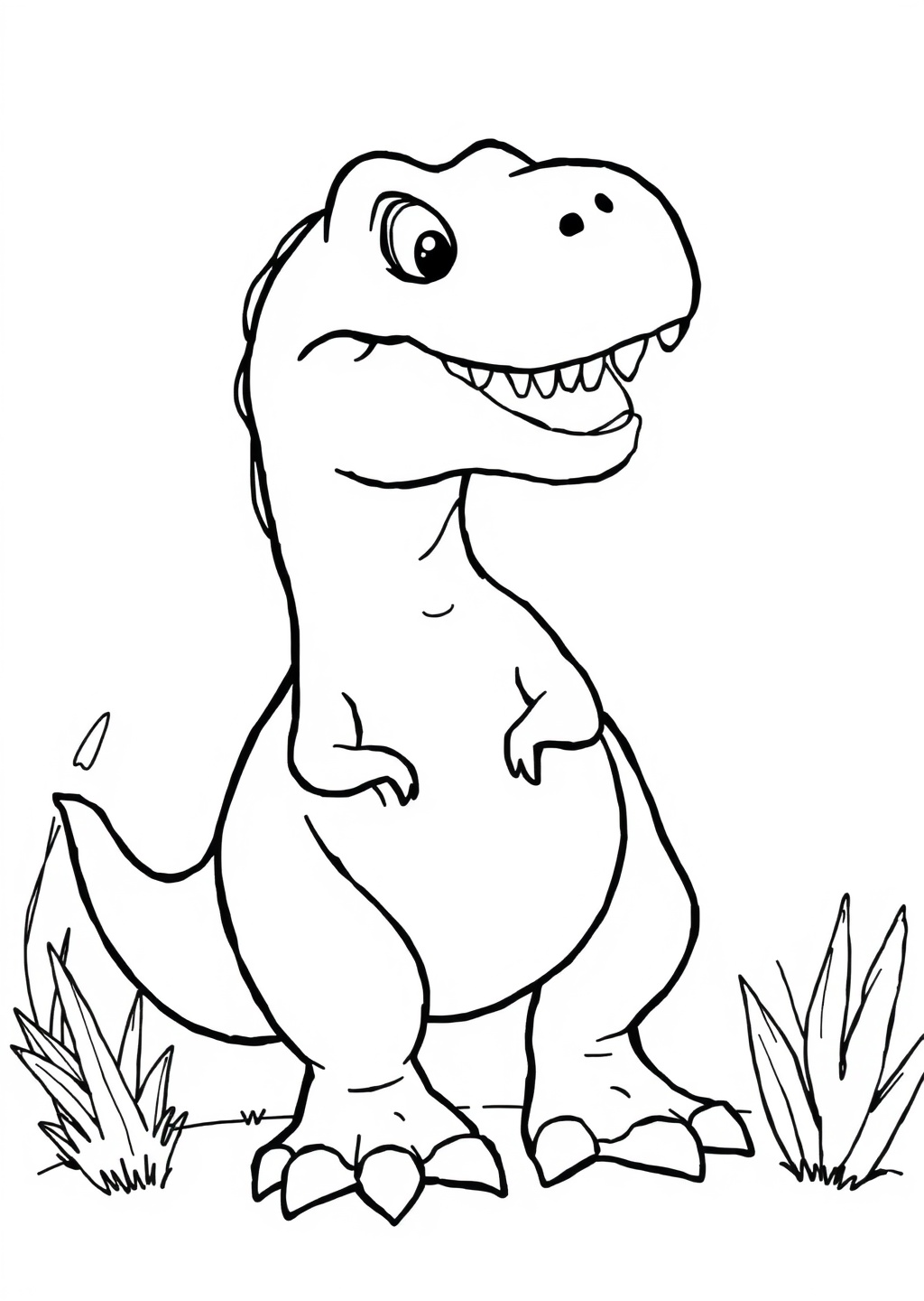 Ausmalbild: T-Rex