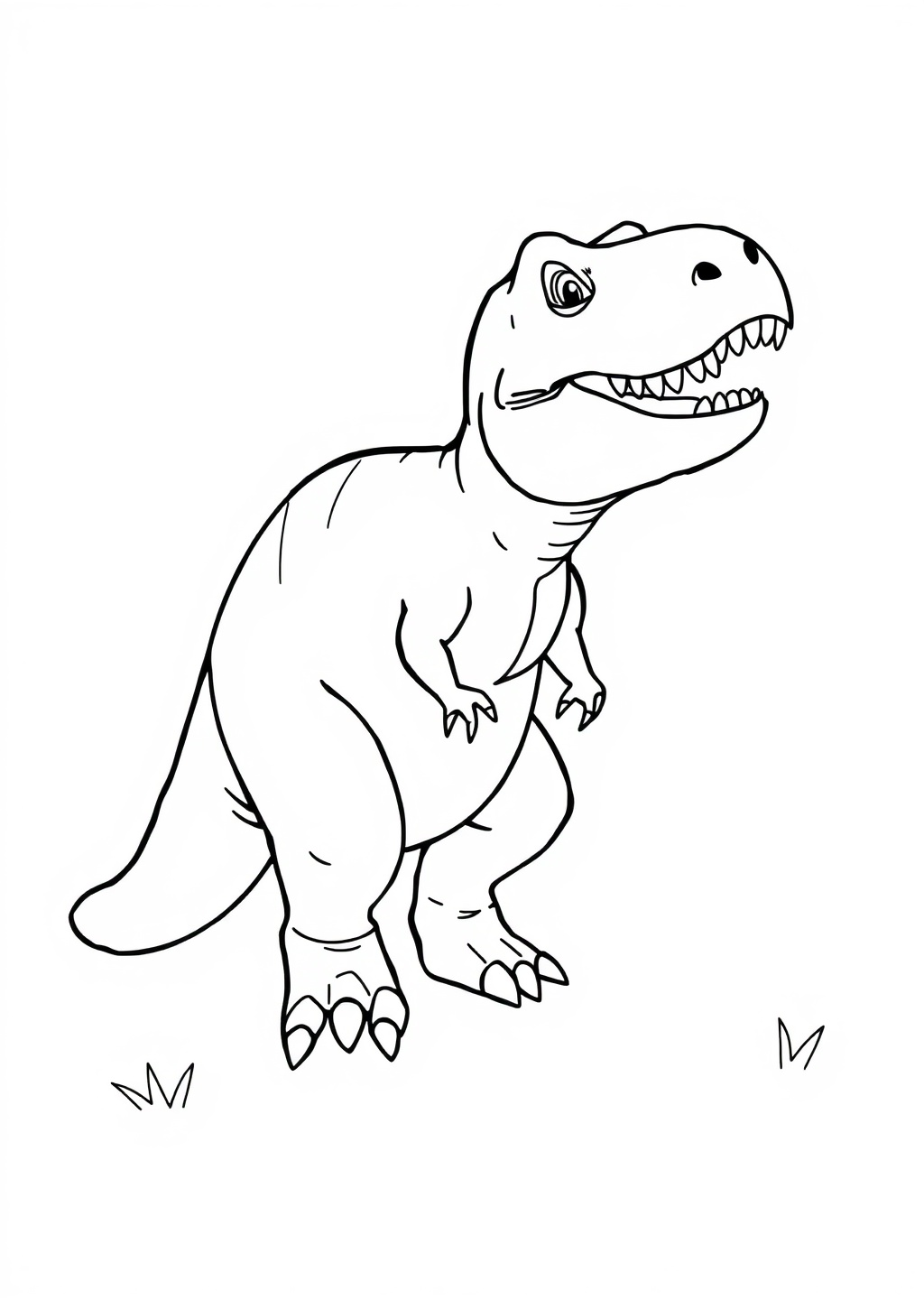 Ausmalbild: T-Rex