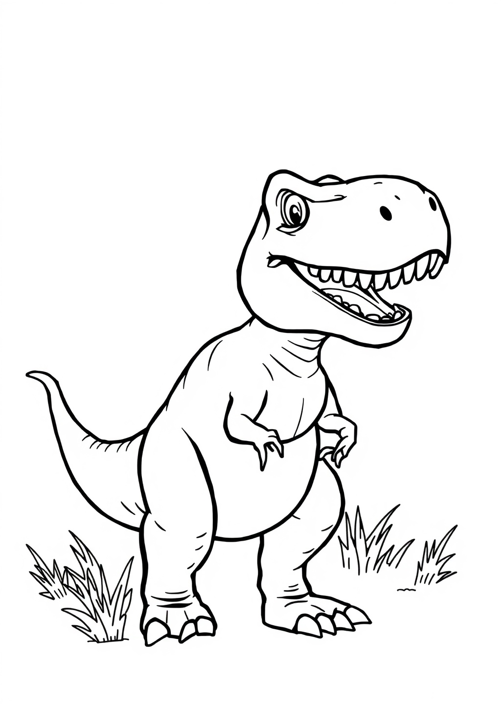 Ausmalbild: T-Rex