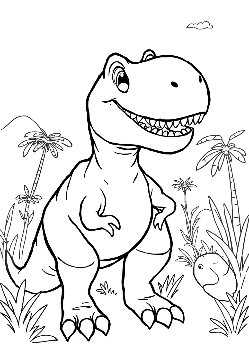 Ausmalbild: T-Rex
