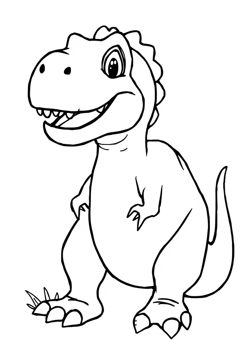 Ausmalbild: T-Rex