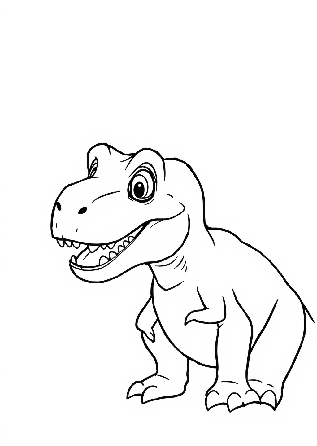 Ausmalbild: T-Rex