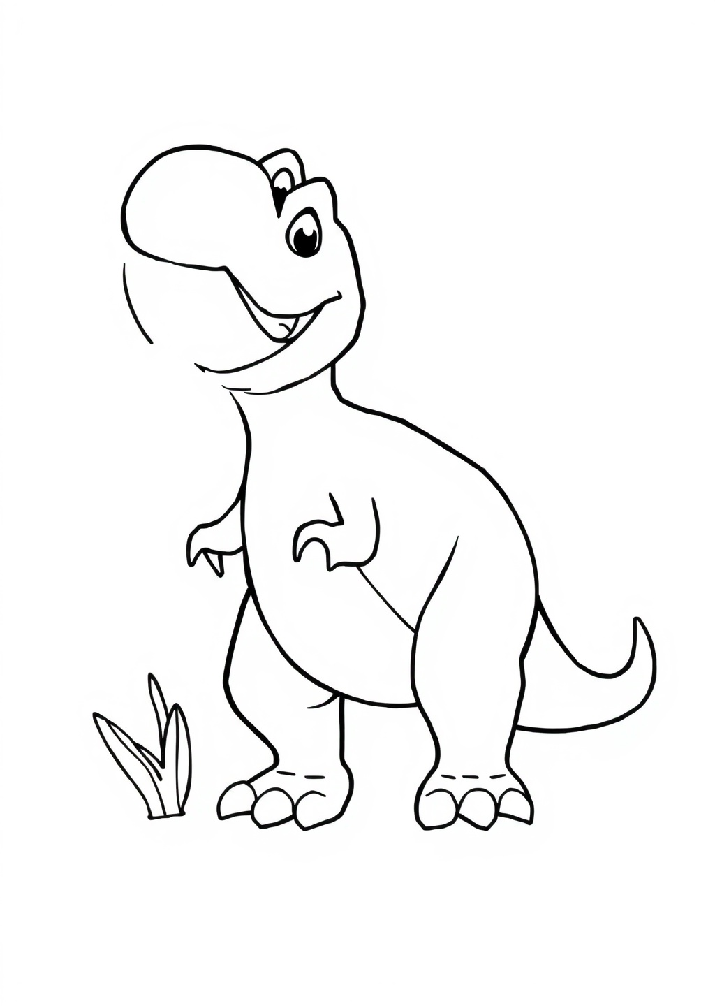 Ausmalbild: T-Rex