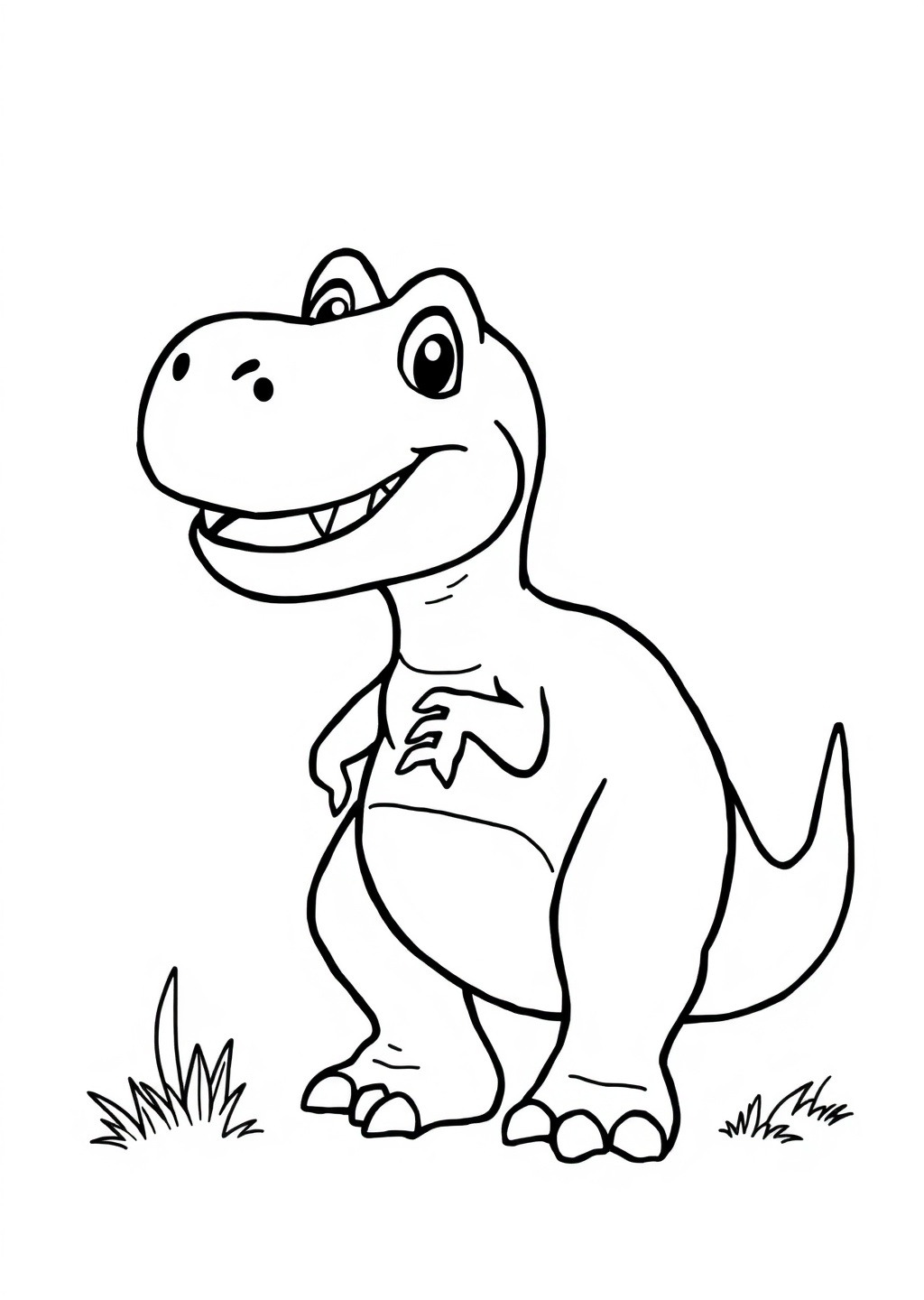 Ausmalbild: T-Rex