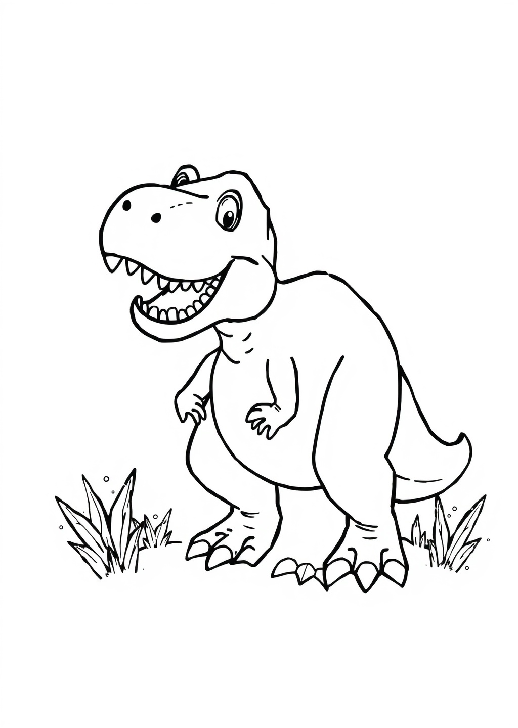 Ausmalbild: T-Rex