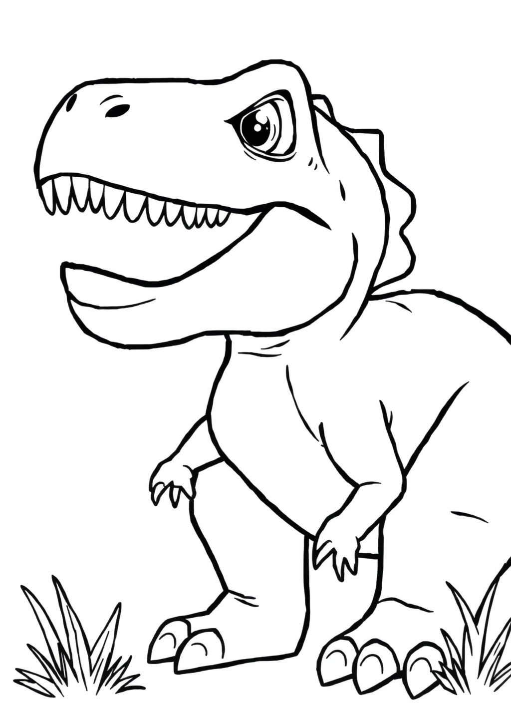 Ausmalbild: T-Rex
