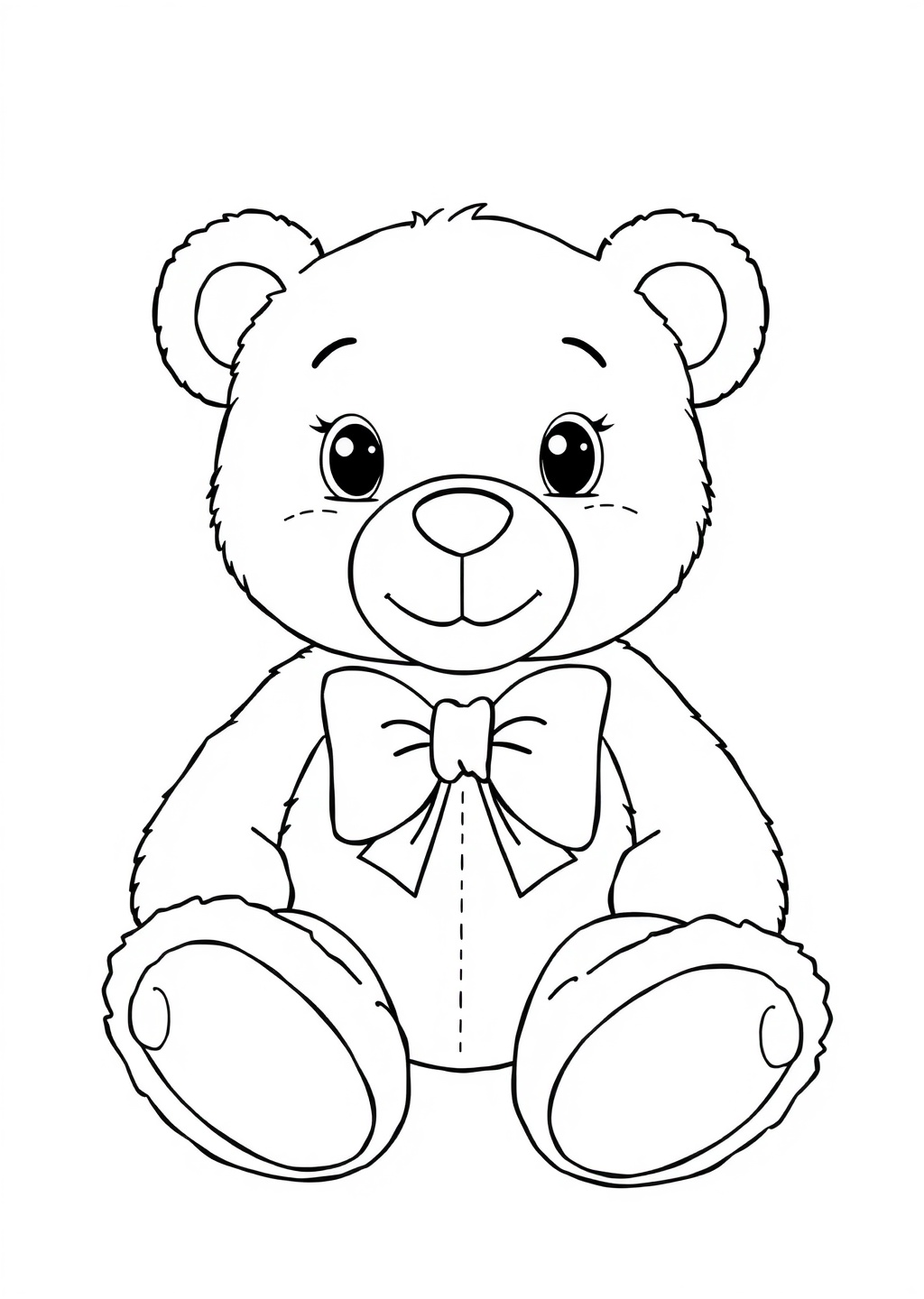 Ausmalbild: Teddybär