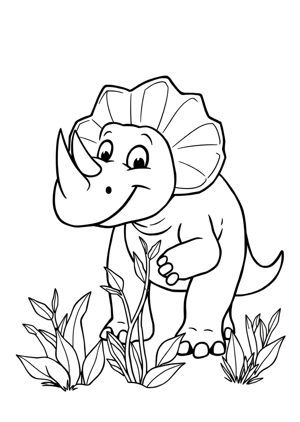 Ausmalbild: Triceratops
