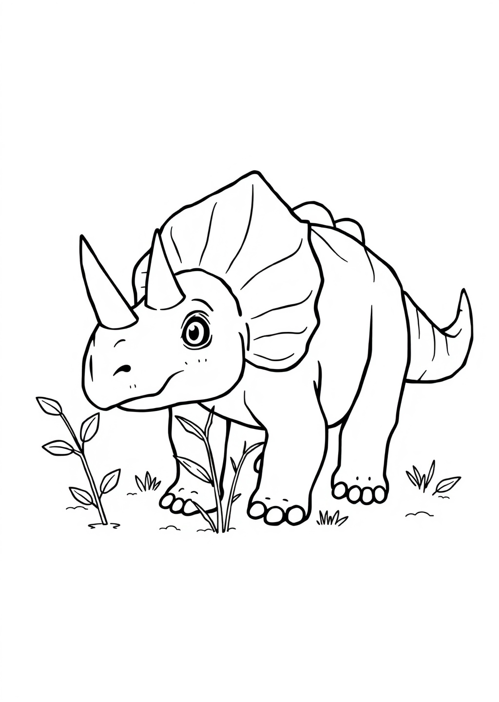 Ausmalbild: Triceratops