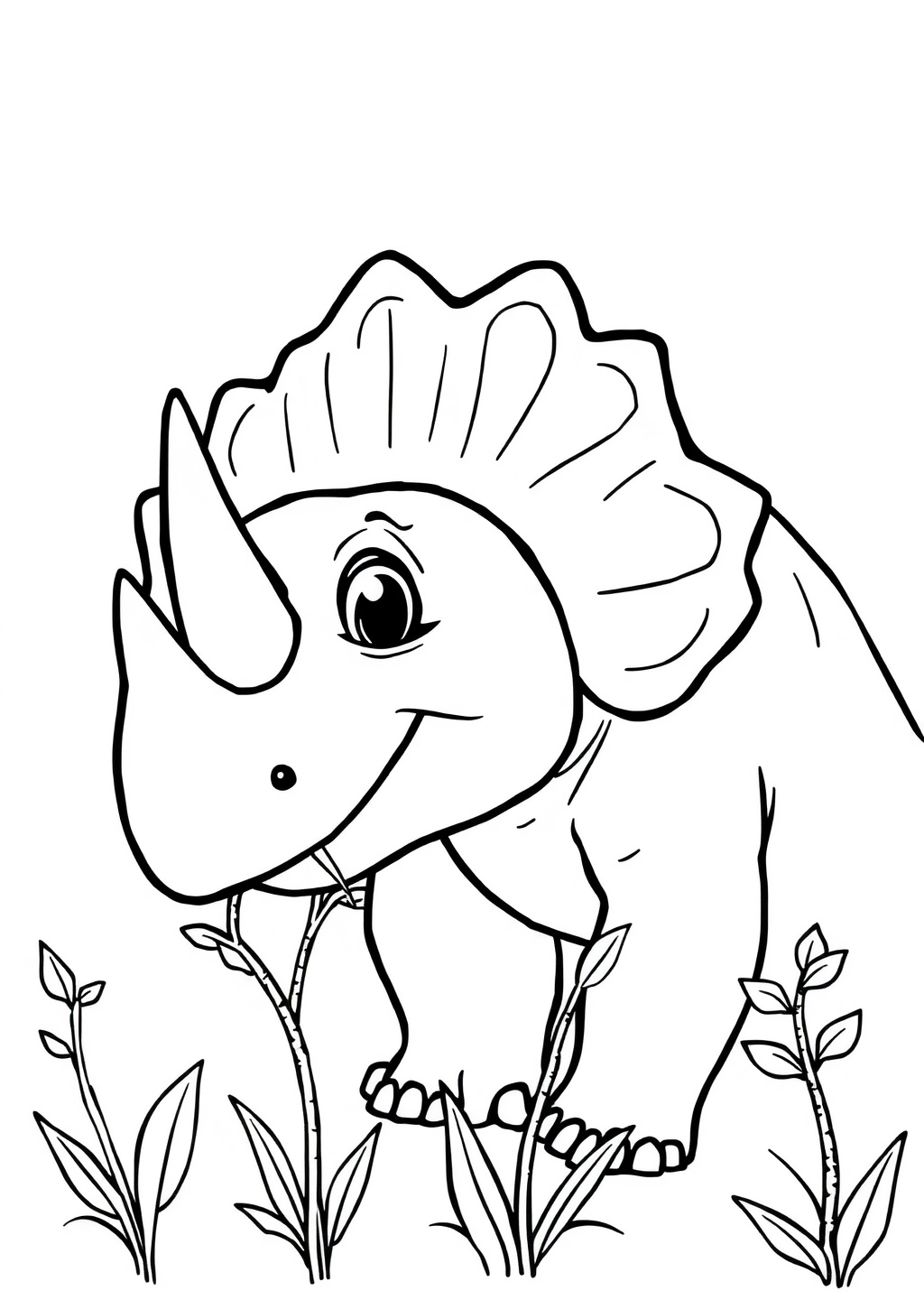 Ausmalbild: Triceratops