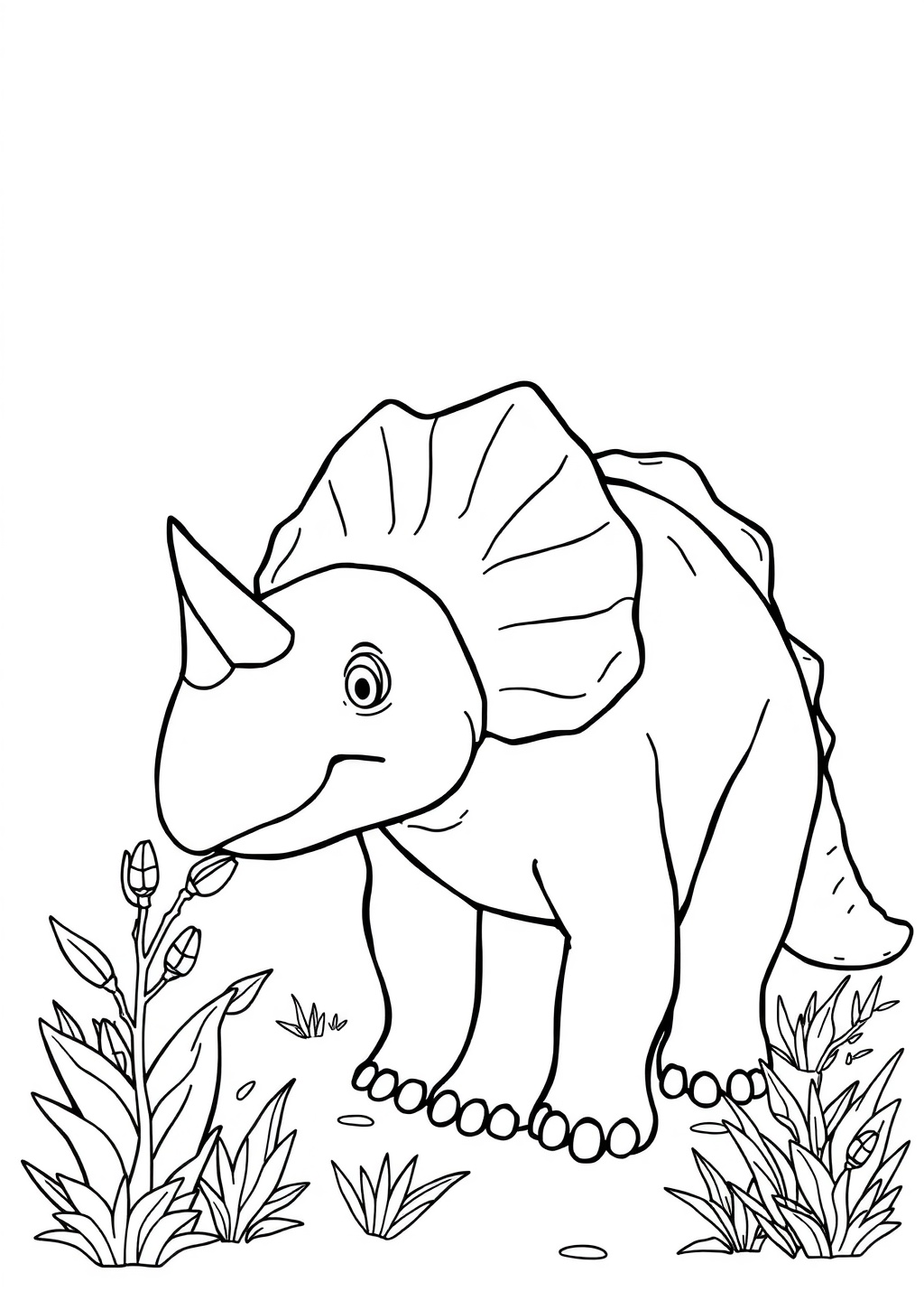 Ausmalbild: Triceratops