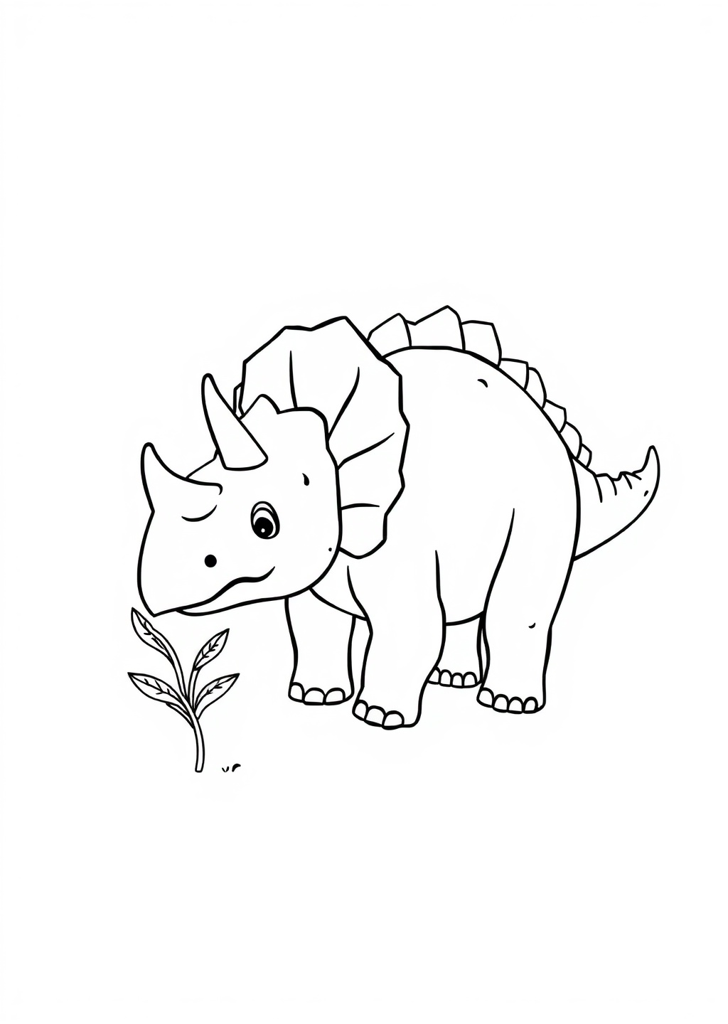 Ausmalbild: Triceratops