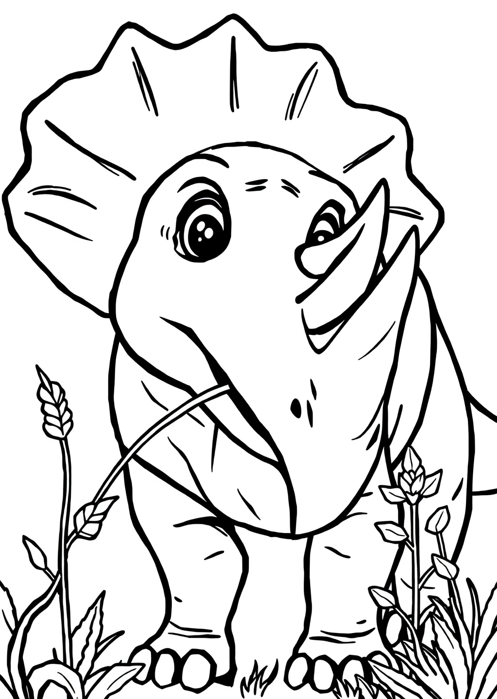 Ausmalbild: Triceratops