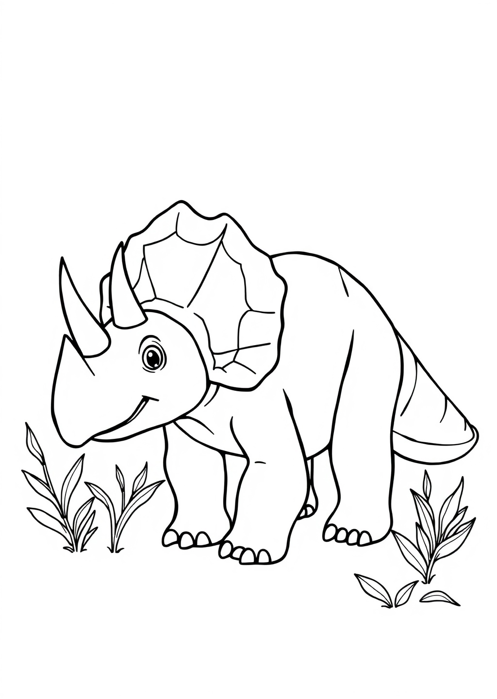 Ausmalbild: Triceratops