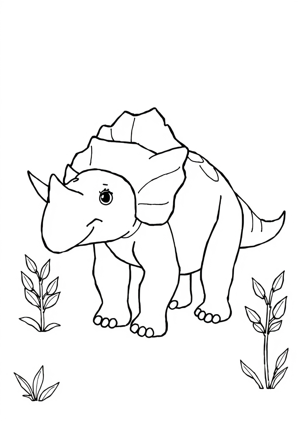 Ausmalbild: Triceratops