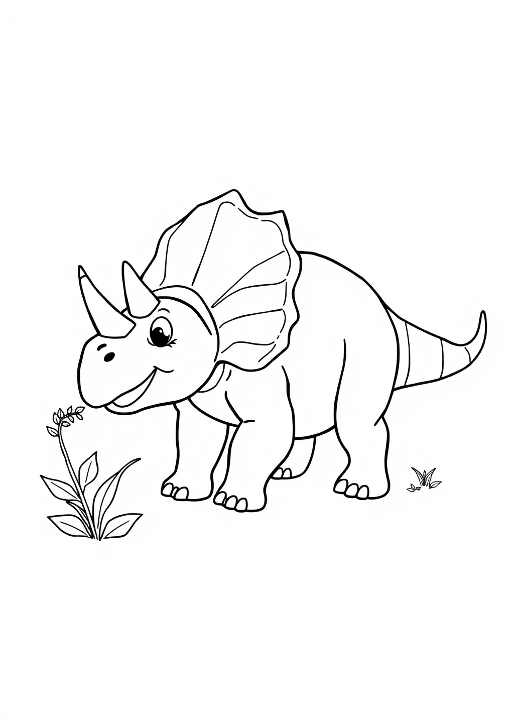 Ausmalbild: Triceratops