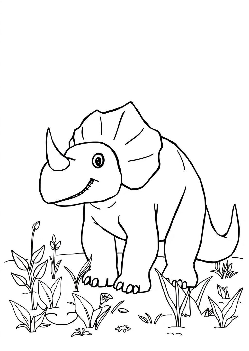 Ausmalbild: Triceratops