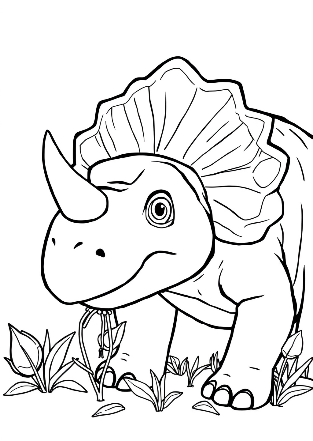Ausmalbild: Triceratops