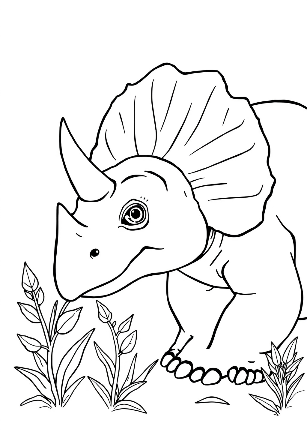 Ausmalbild: Triceratops