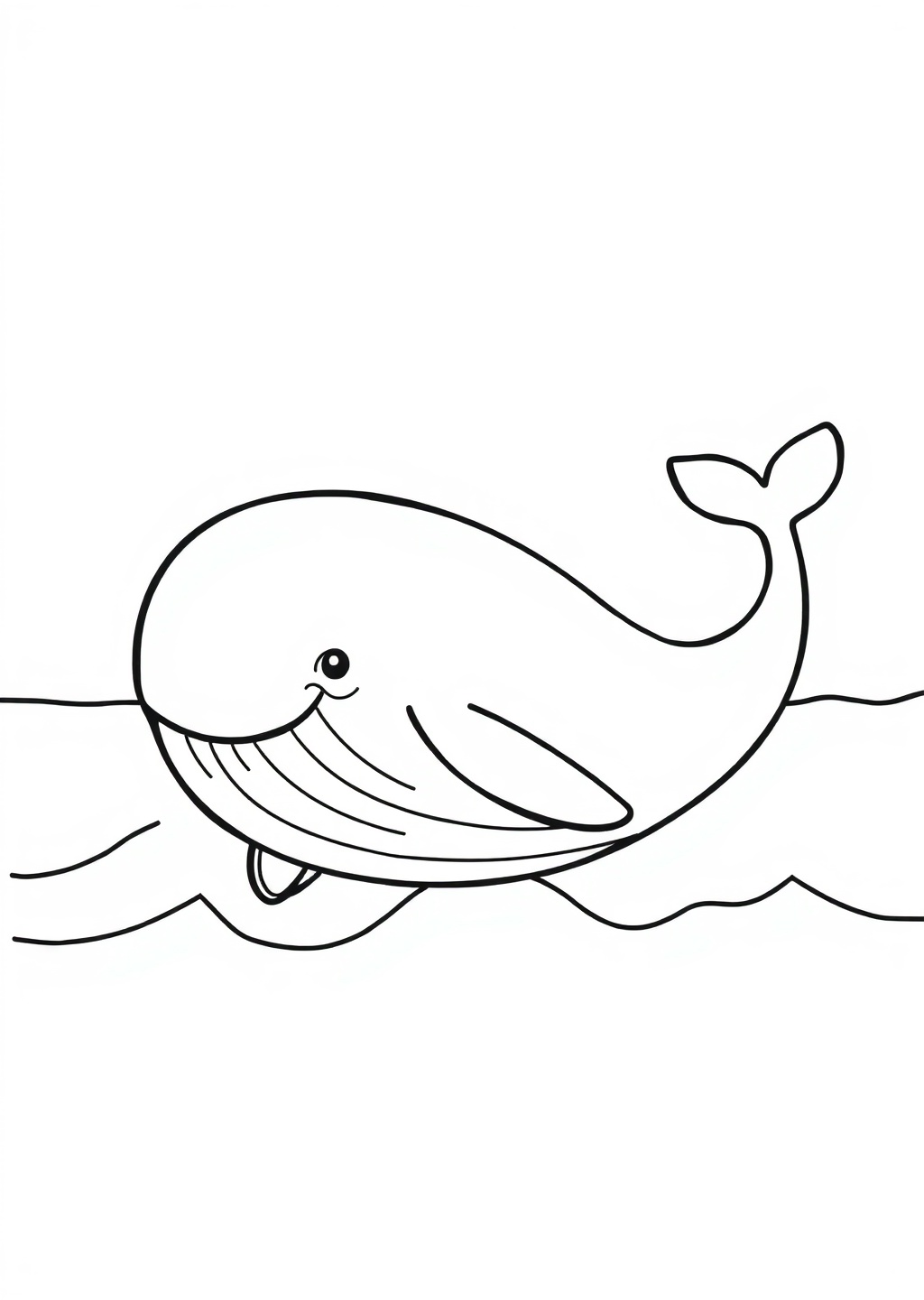 Ausmalbild: Wal