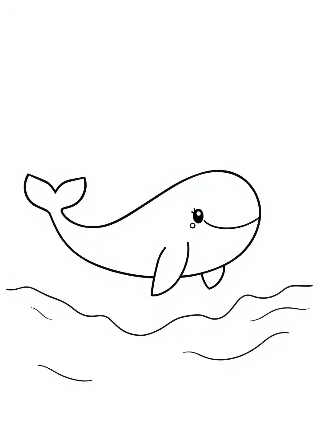 Ausmalbild: Wal