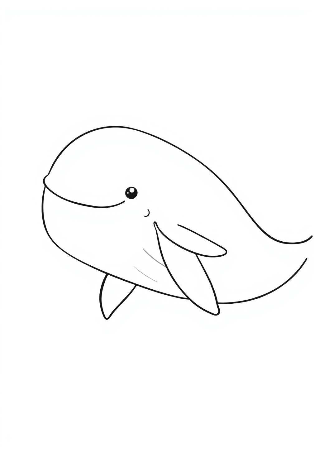 Ausmalbild: Wal