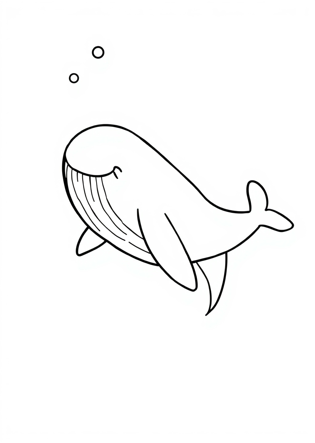 Ausmalbild: Wal