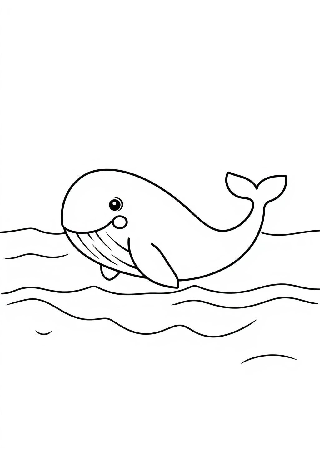 Ausmalbild: Wal