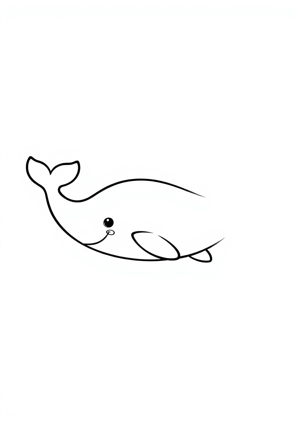Ausmalbild: Wal