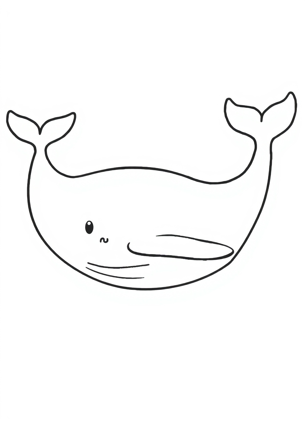Ausmalbild: Wal
