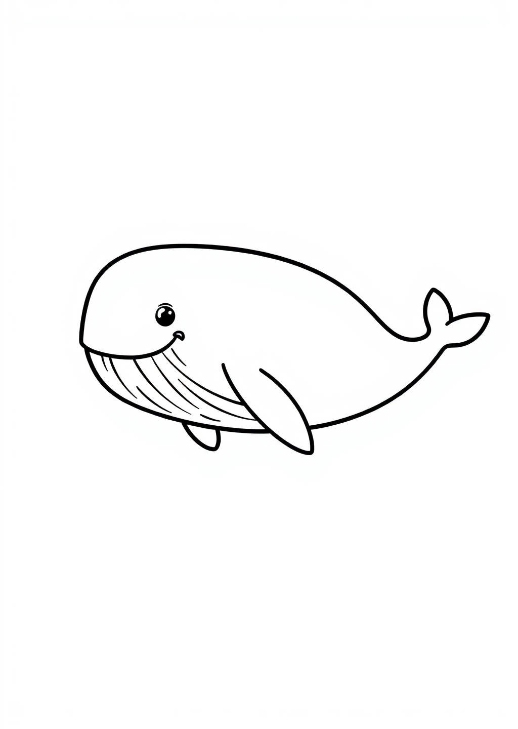 Ausmalbild: Wal