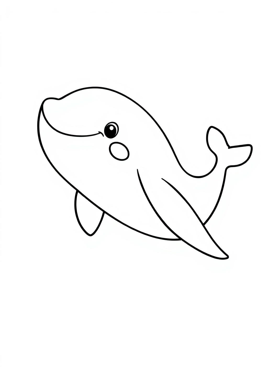 Ausmalbild: Wal